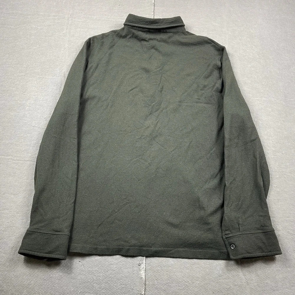 Polo Ralph Lauren Sweater‎ Mens Large* Wool Green Collared Preppy Button Up